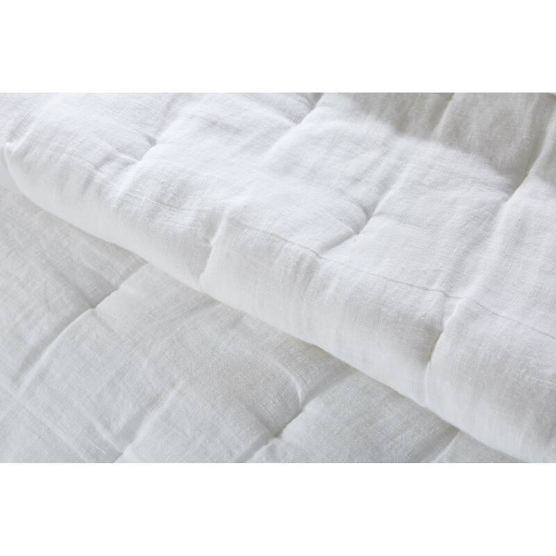 Mesa, Linen & Cotton Velvet, Ivory, Euro Sham