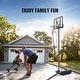 preview thumbnail 8 of 12, Basketball Hoop, Adjustable Height Portable Backboard System, Basketball Hoop & Goal, Kids & Adults Basketball Set with Wheels