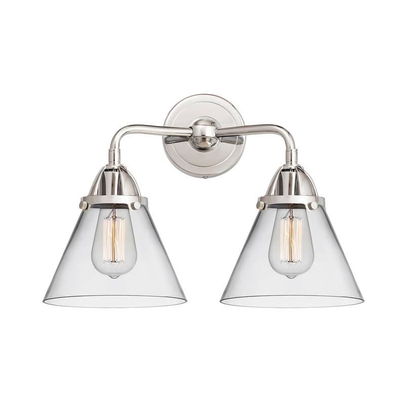 Innovations Lighting Nouveau 2 Cone - 2 Light 16" Bath Vanity Light