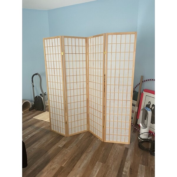 Pennenvriend Bloeien getrouwd Top Product Reviews for Roundhill Furniture Hoceima Oriental Shoji 4-panel Room  Divider - 14430760 - Overstock