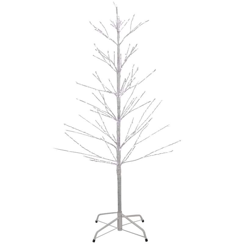 4' LED Lighted White Birch Christmas Twig Tree - Pure White Light