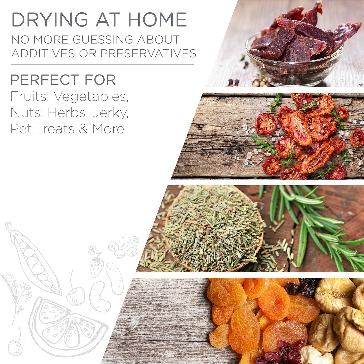 Ivation Food, Fruit & Jerky Dehydrator Machine Black Bed Bath