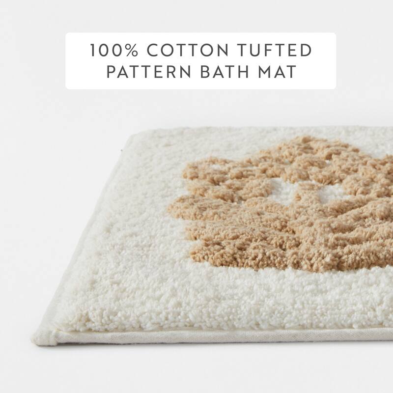 Becky Cameron 100% Cotton Floral Patterned Bath Mat