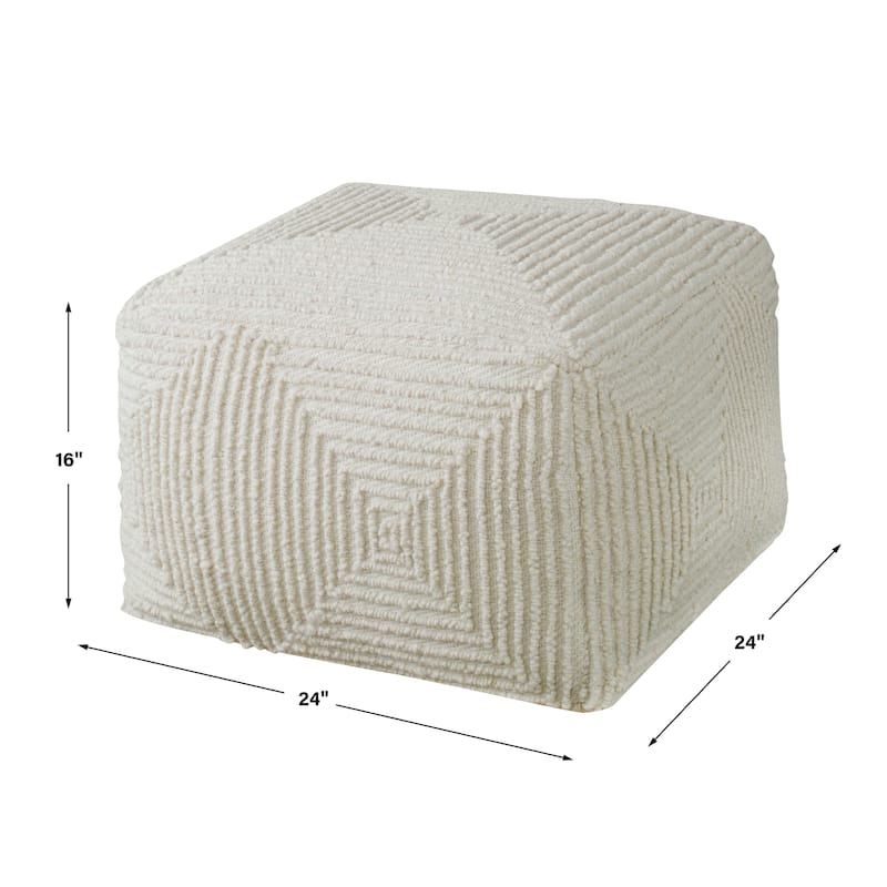 Uttermost Sovanna Geometric Pouf