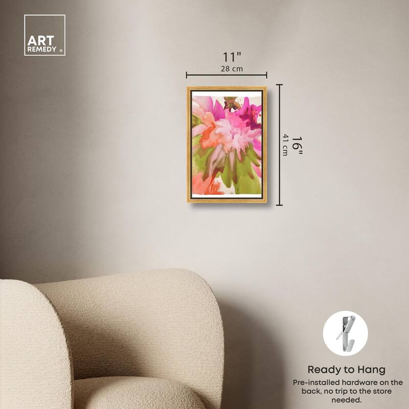Vibrant Fluidity Floral IV Canvas by Art Remedy