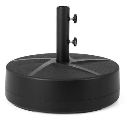 Costway Patio Round Umbrella Base with 2 Adjustable Knobs & 3 Adapters - See Details