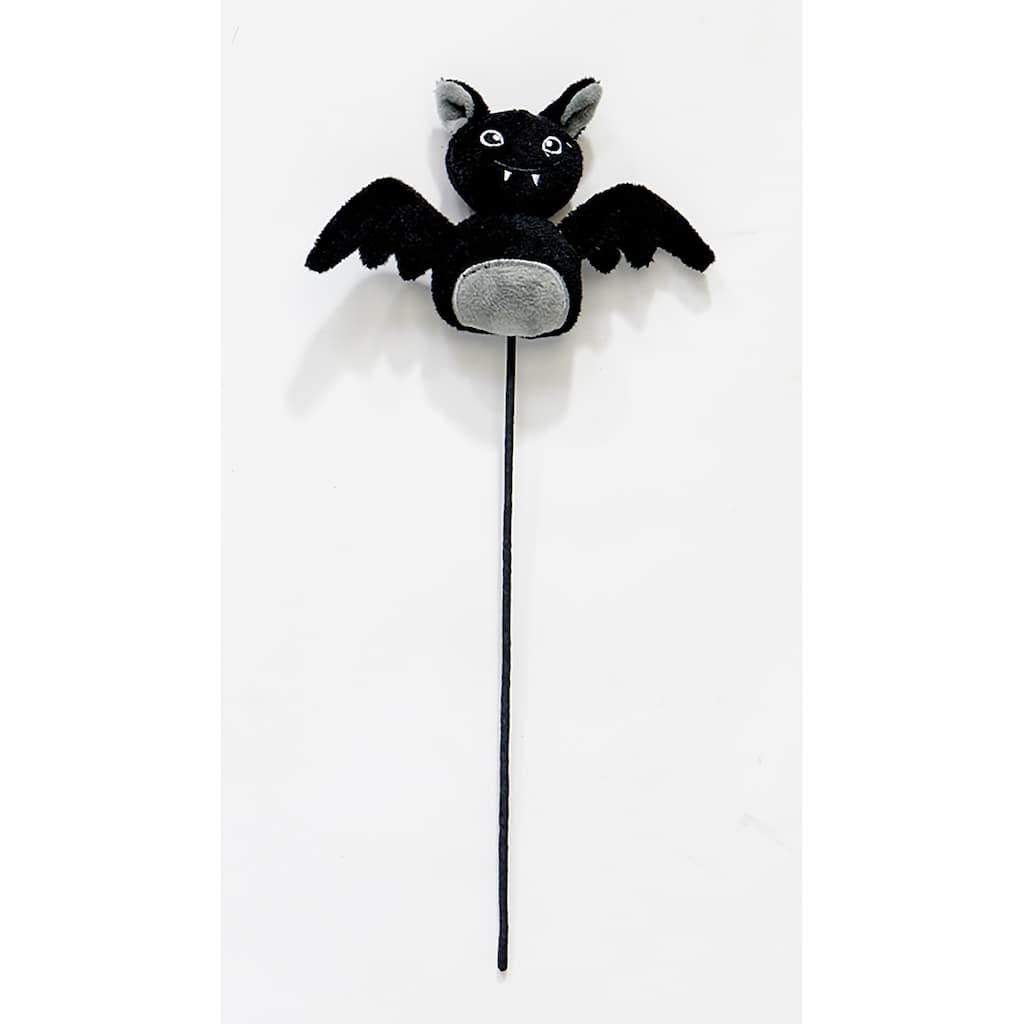 3.5" Halloween Bat on a 8.5" Floral Pick, Set of 5