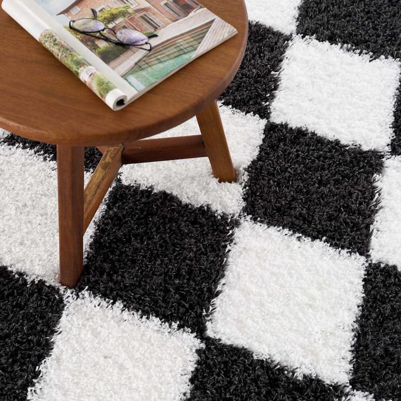 Hauteloom Zahur Living Room, Bedroom Area Rug - High Pile - Beige - 5'3" x 7'3"
