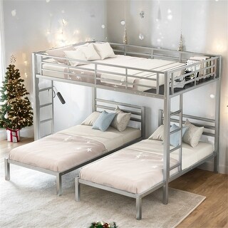Full Over Twin Bunk Bed with Shelf