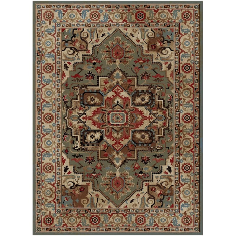 Mayberry Hometown Charisma Traditional Area Rug - 9'3"x12'6" - Sage