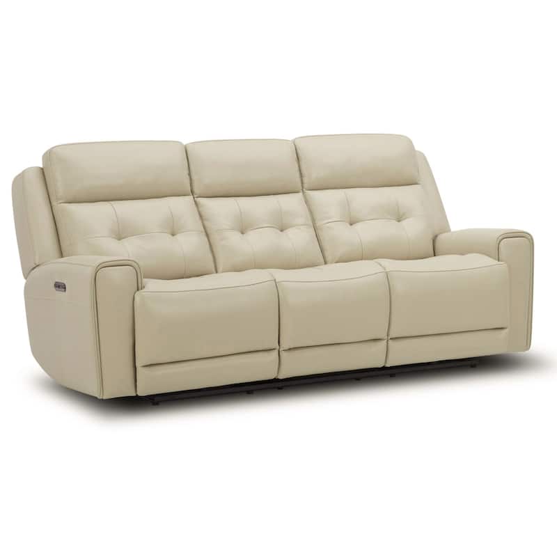 Carrington Leather Dual Power Reclining Sofa