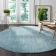 preview thumbnail 52 of 174, SAFAVIEH Vision Tanasa Modern Ombre Tonal Rug 10' Round - Aqua