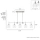 preview thumbnail 4 of 14, Hunter Xidane 5 Light Linear Chandelier - Dining Room, Kitchen Island - Contemporary, Transitional, Mid-Century Modern - 5-Light