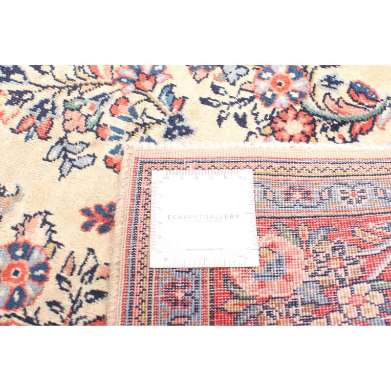 ECARPETGALLERY Hand-knotted Kayseri Cream Wool Rug - 4'5 x 6'9