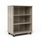 preview thumbnail 7 of 17, Tot Mate Open Single Sided Mobile Storage Locker, Write-on Wipe-off Markerboard Back, 48H Shadow Elm Gray