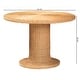 preview thumbnail 9 of 7, Farrow Bohemian Braided Light Honey Rattan Dining Table - Light Honey
