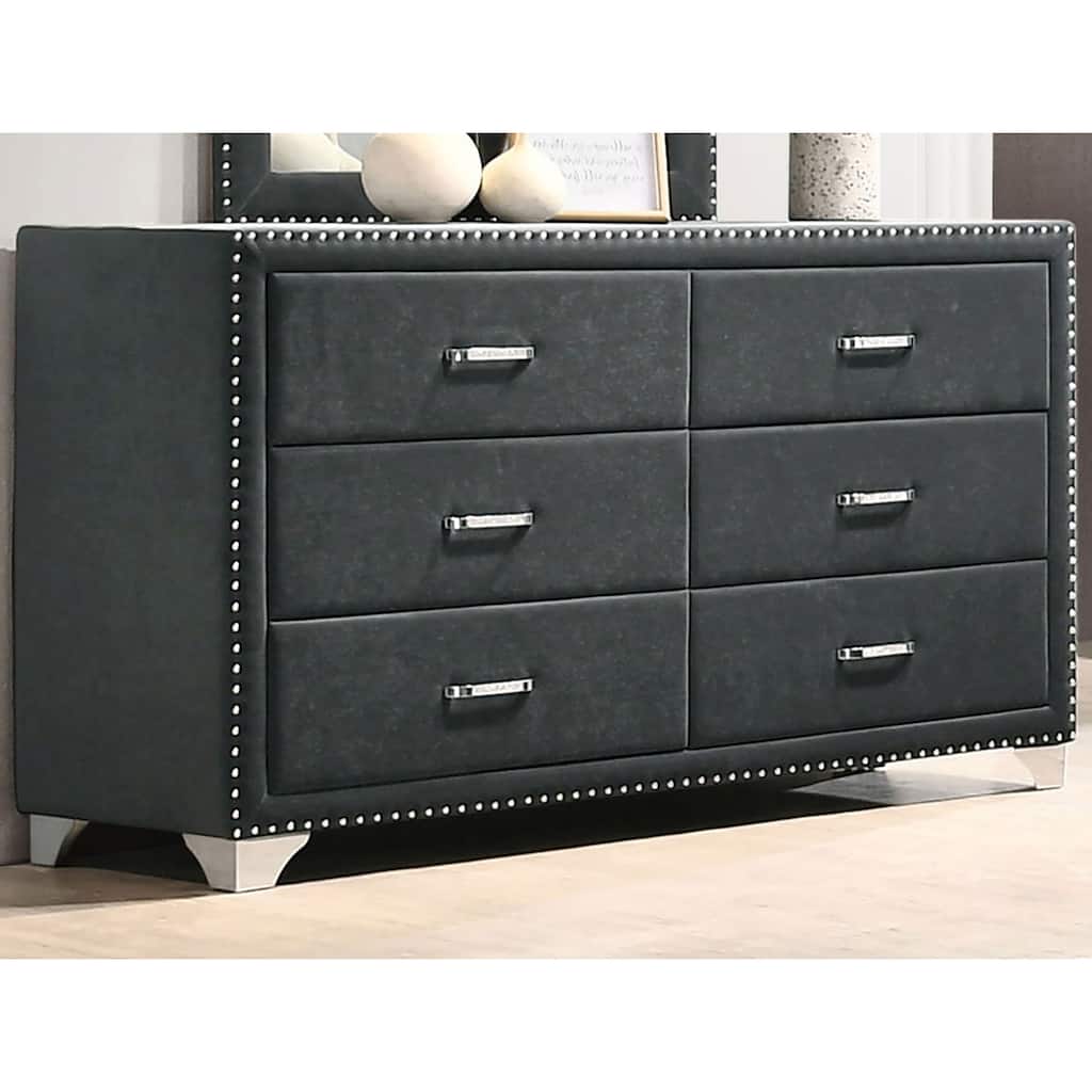Kennedy 6-drawer Upholstered Dresser