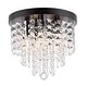preview thumbnail 6 of 45, GetLedel Modern 5-Light Crystal Flush Mount Chandelier