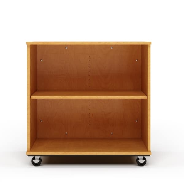 slide 2 of 23, Tot Mate Open Single Sided Mobile Storage Locker, Write-on Wipe-off Markerboard Back - 36" Height x 23" Depth