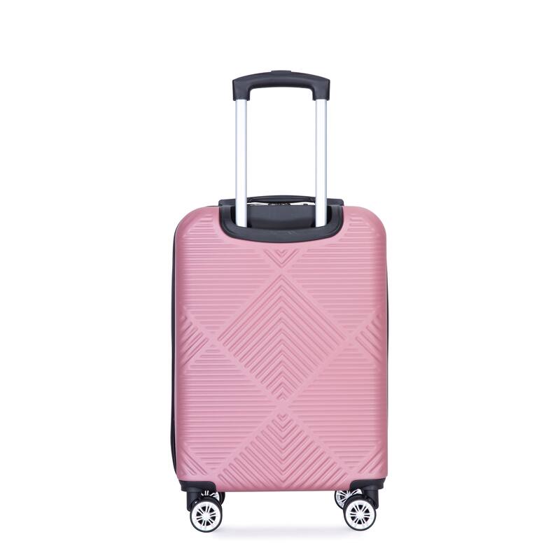 4-piece ABS lightweight suitcase, 14 inch makeup box, aircraft wheels (14/20/24/28)