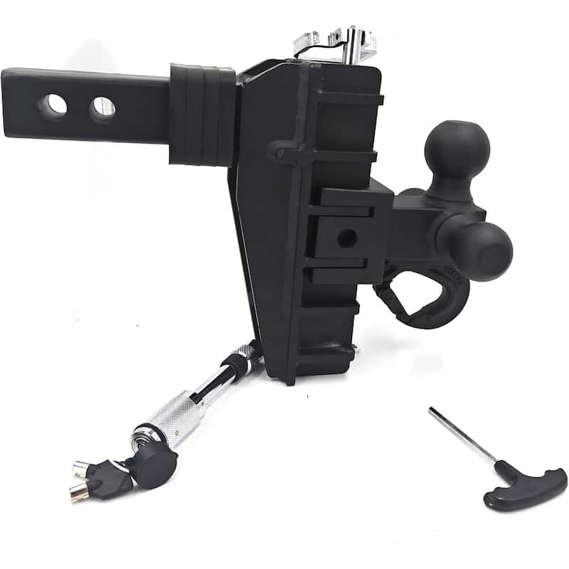 Ball Adjustable Trailer Hitch, Drop Ball Hitch Fits 2.5-Inch Receiver
