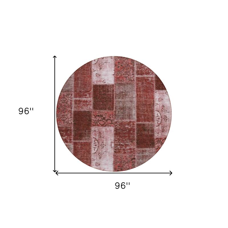 HomeRoots Patchwork Traditional Rectangle Outdoor Rug
