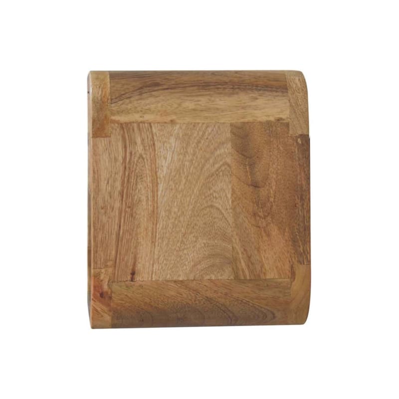 HomeRoots 12" Oak Solid Wood One Drawer Floating Nightstand