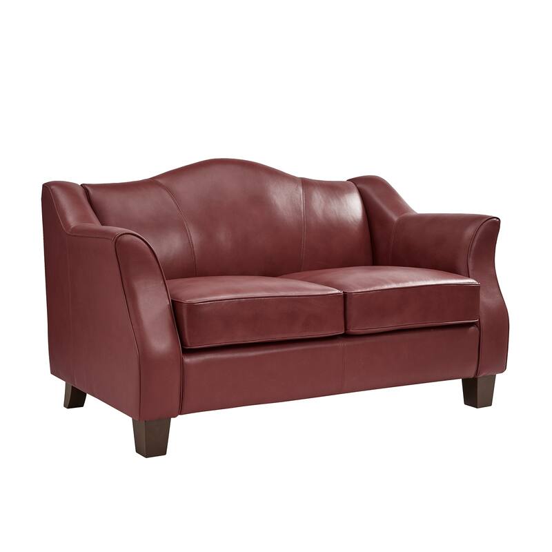 Franco Traditional 60" Wide Genuine Leather Sofa by HULALA HOME