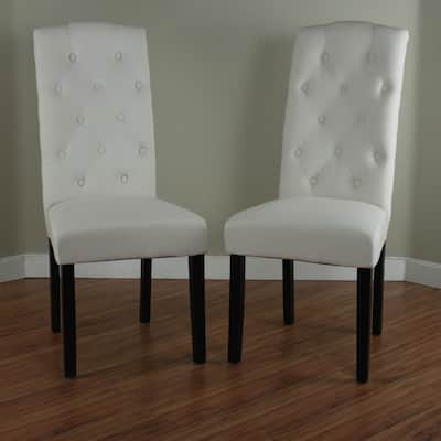 Princeton Upholstered Linen Dining Chairs (Set of 2)