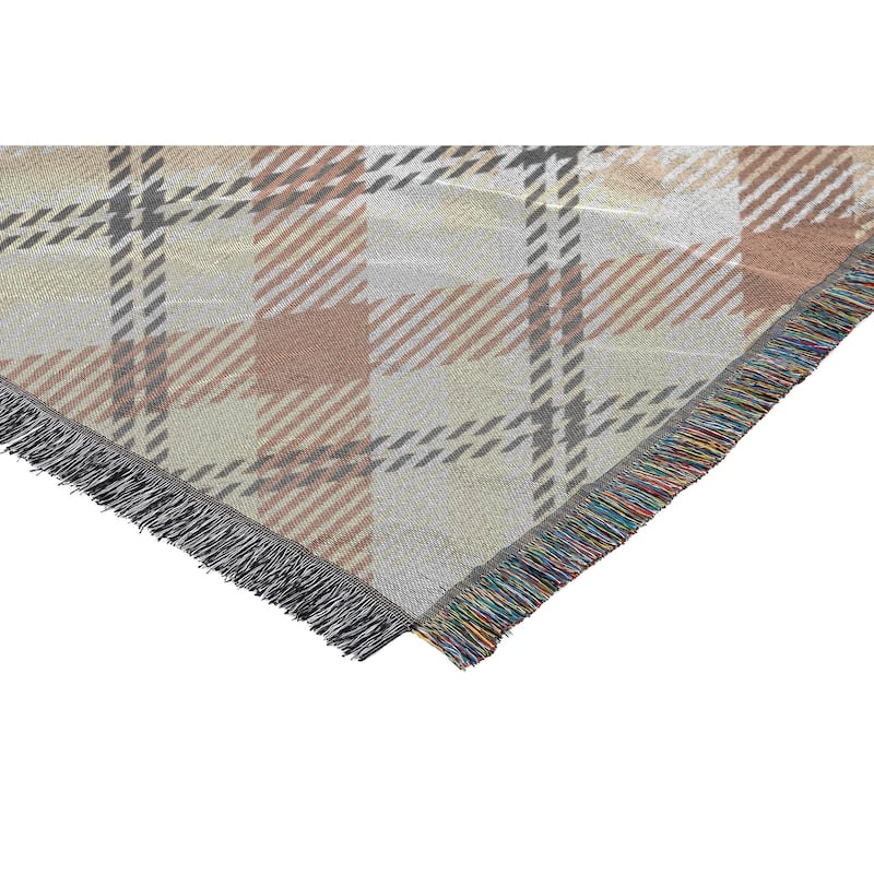 Yellowstone Bozeman Plaid Woven Tapestry Throw Blanket