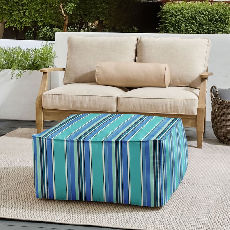 Sorra Home Sunbrella Outdoor Corded Bean Pouf - Dolce Oasis