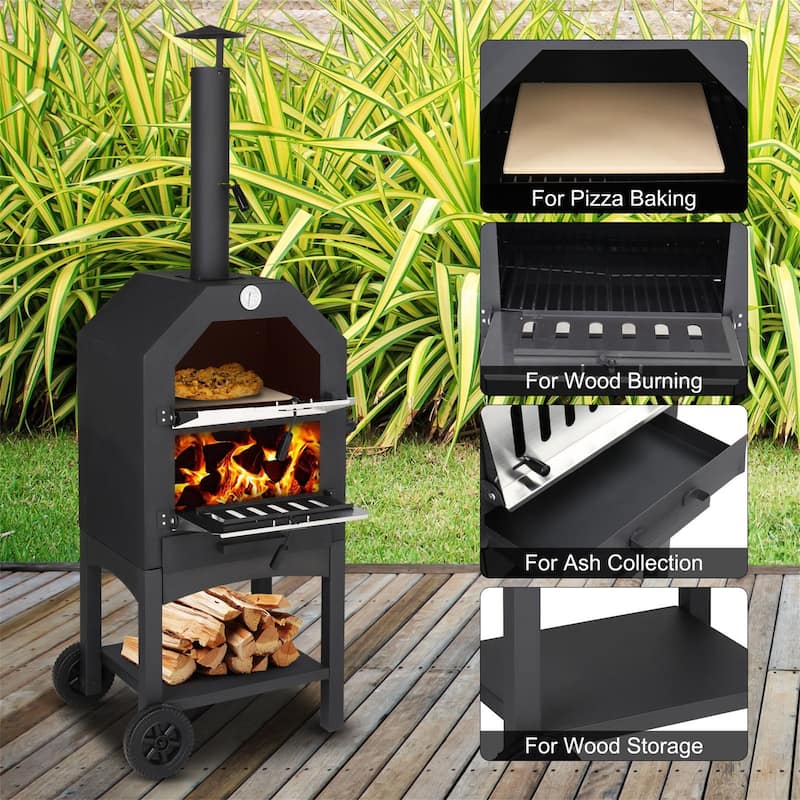 Freestanding Charcoal Pizza Oven