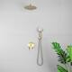 Clihome 5 Spray Patterns 12 in. Wall Mount Dual Shower Heads