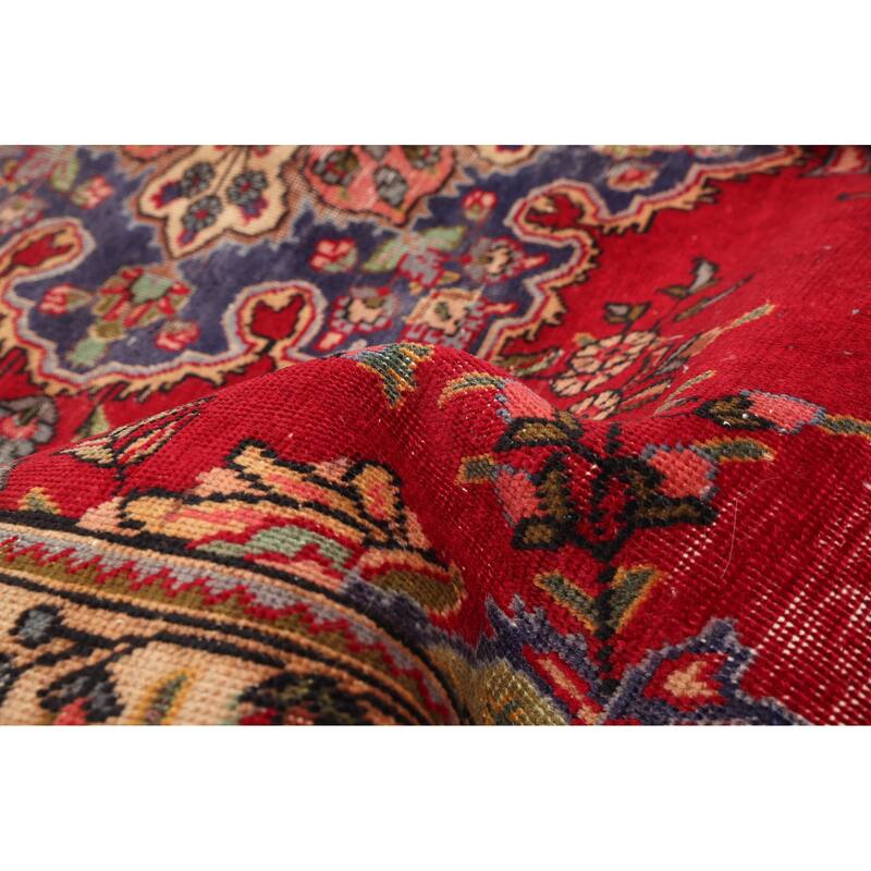 ECARPETGALLERY Hand-knotted Antalya Vintage Red Wool Rug - 5'11 x 9'2