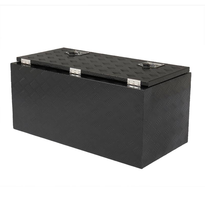 36" Aluminum Under Body Toolbox 5 Bar Tread Black