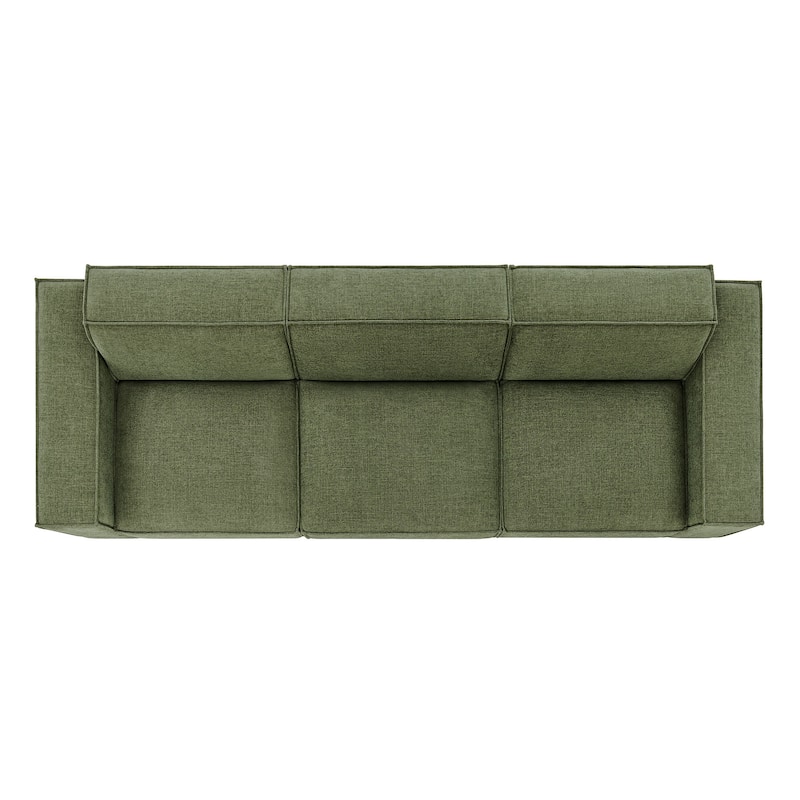 Restore 3-Piece Performance Fabric Upholstered Modular Sofa Set