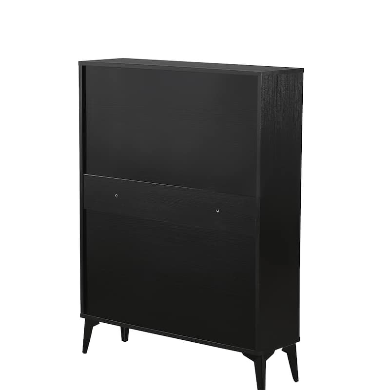 FreeStanding Shoe Cabinet with 2 Flip Drawers and Handles for Entryway