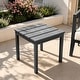 preview thumbnail 109 of 195, Outdoor Teak Solid Wood Patio Furniture Set Loveseat Armchair Table Collection Side Table - Blackframe