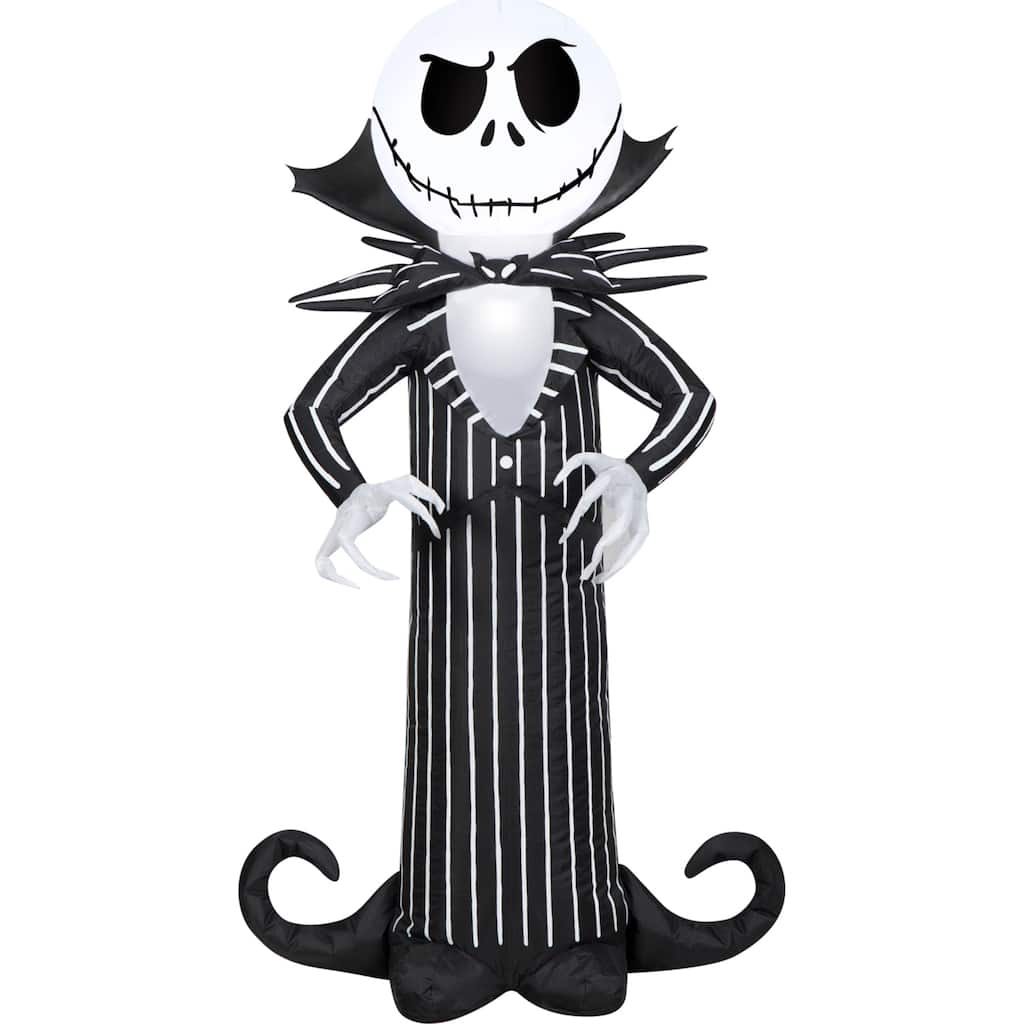 Halloween 3.5 ft. H Airblown Inflatable Jack Skellington w/Stylized Collar