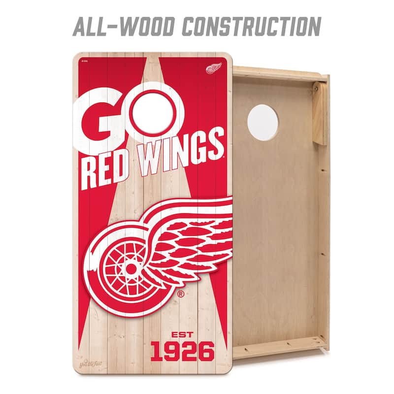 Detroit Red Wings NHL 2x4 Cornhole Board Set