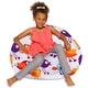 preview thumbnail 103 of 189, Kids Bean Bag Chair, Big Comfy Chair - Machine Washable Cover 38 Inches Large - Canvas Birds on White