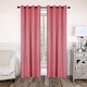 preview thumbnail 102 of 191, Classic Modern Solid Blackout Curtain Set by Miranda Haus 2PC- 52" X 84" - Pink