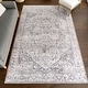 preview thumbnail 28 of 36, Nuloom Vita SplashGuard Vintage Medallion Machine Washable Area Rug 2' x 3' - Grey - Rectangle