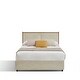 preview thumbnail 11 of 28, Classic steamed bread shaped backrest, metal frame, solid wood ribs, with four storage drawers, sponge soft bag