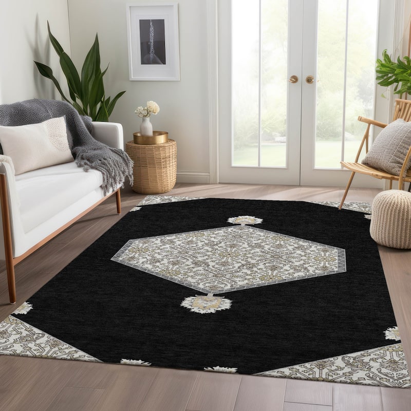 Premium Washable Super Soft Traditional Global Mayfield Rug