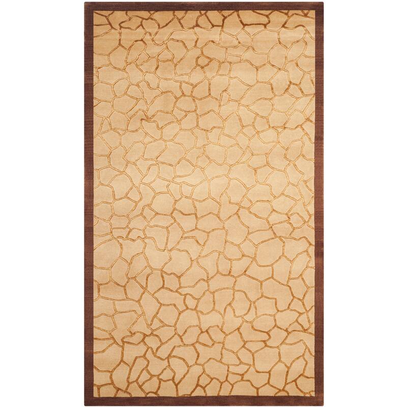 SAFAVIEH Couture Hand-knotted Tibetan Nike Modern Wool Rug