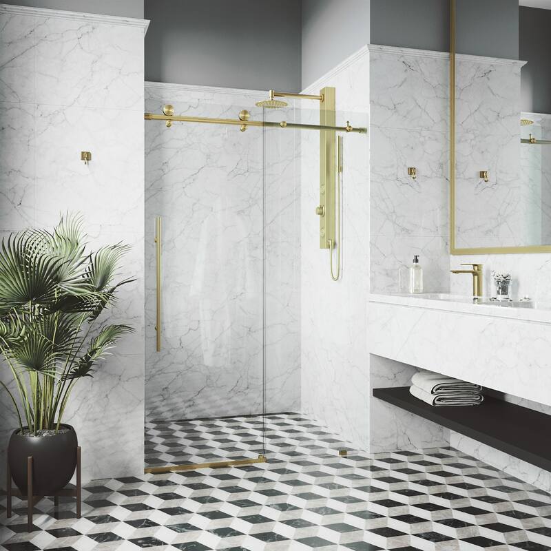 VIGO Elan E-Class Frameless Sliding Shower Door