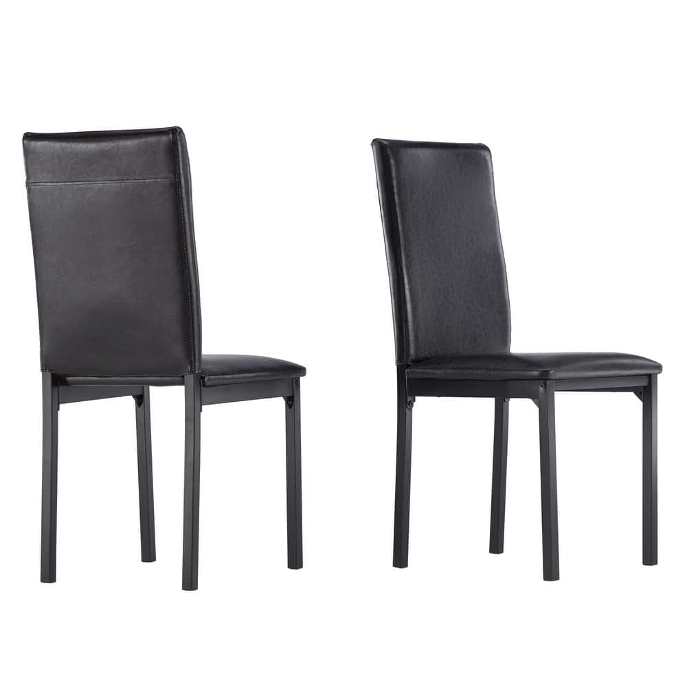 Darcy Espresso Metal Upholstered Dining Chair (Set of 2) by iNSPIRE Q Bold