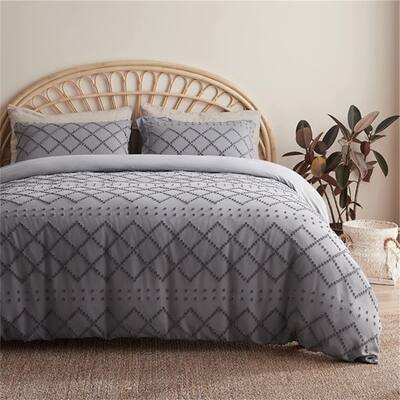 3 Pieces Boho Embroidery Shabby Chic Home Bedding Duvet Cover Set