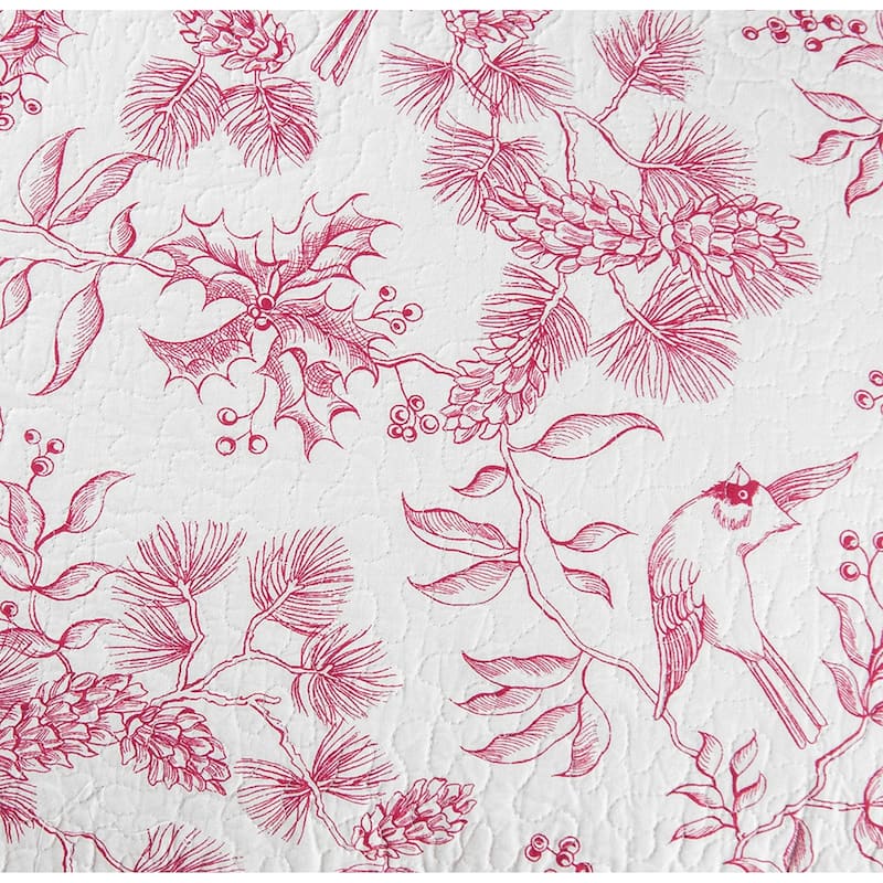Evergreen Toile Quilt Set